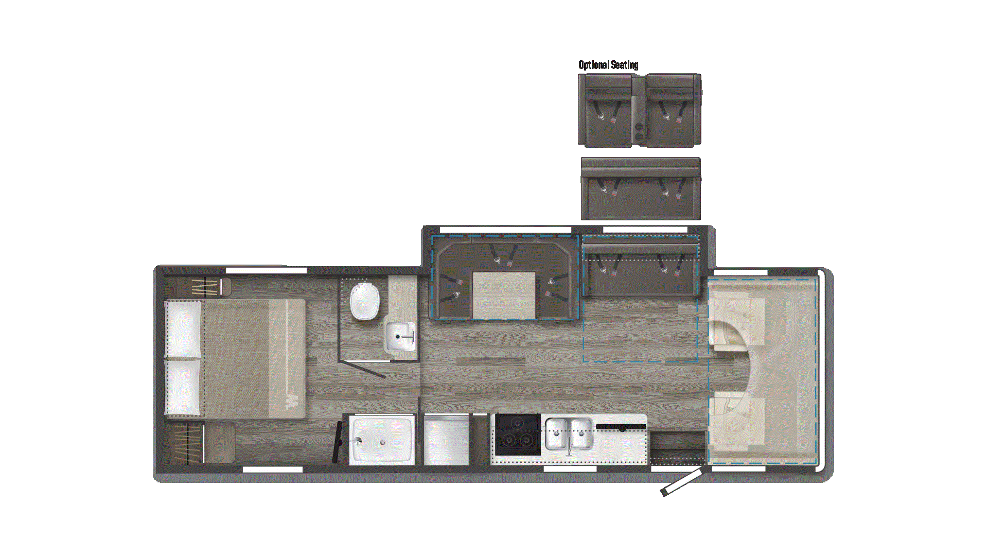 2025 Winnebago Minnie Winnie 31K Floorplan Image
